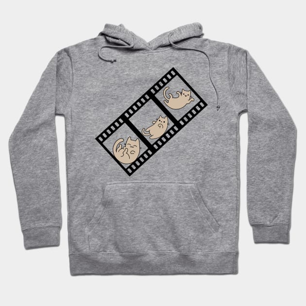 Cat slide three frames photography Hoodie by GlanceCat